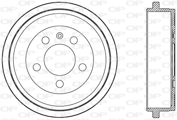 OPEN PARTS Тормозной барабан BAD9054.10